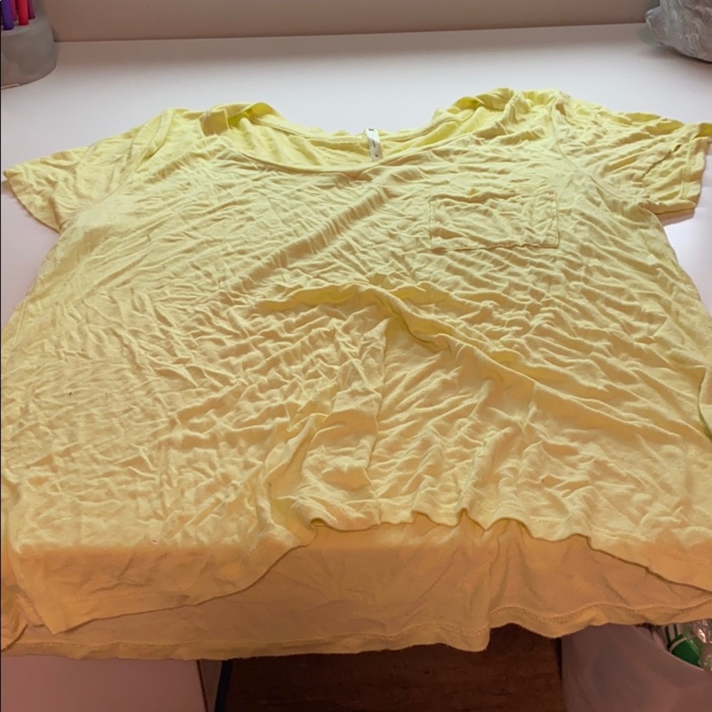 yellow T-shirt